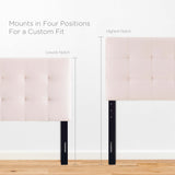 Lily Pink Biscuit Tufted Performance Velvet Queen Headboard - Ornate Home