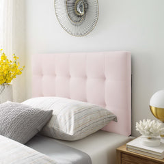 Lily Pink Biscuit Tufted Performance Velvet Twin Headboard - Ornate Home