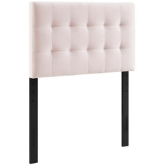 Lily Pink Biscuit Tufted Performance Velvet Twin Headboard - Ornate Home
