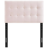 Lily Pink Biscuit Tufted Performance Velvet Twin Headboard - Ornate Home