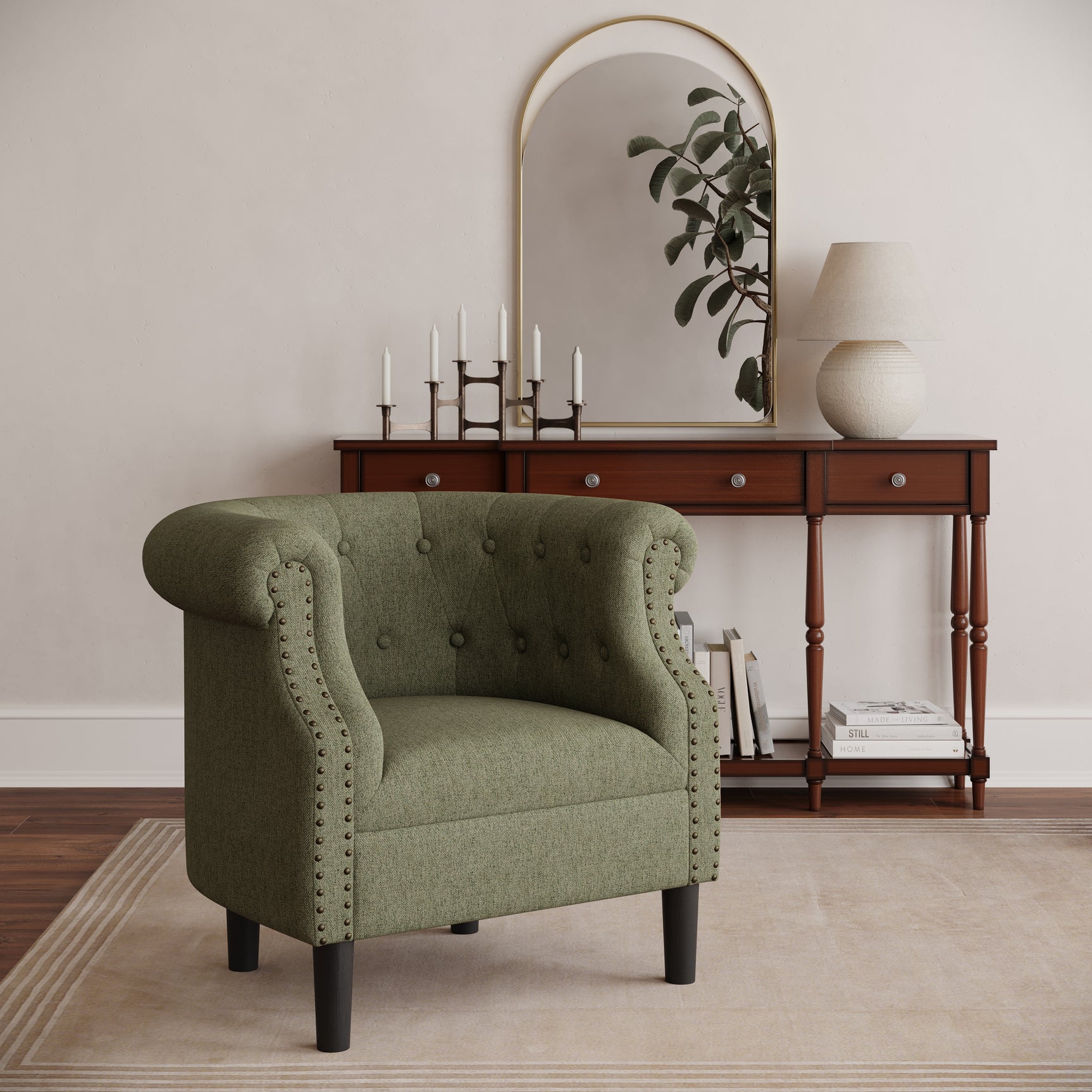 Lily Sage Accent Chair - Ornate Home