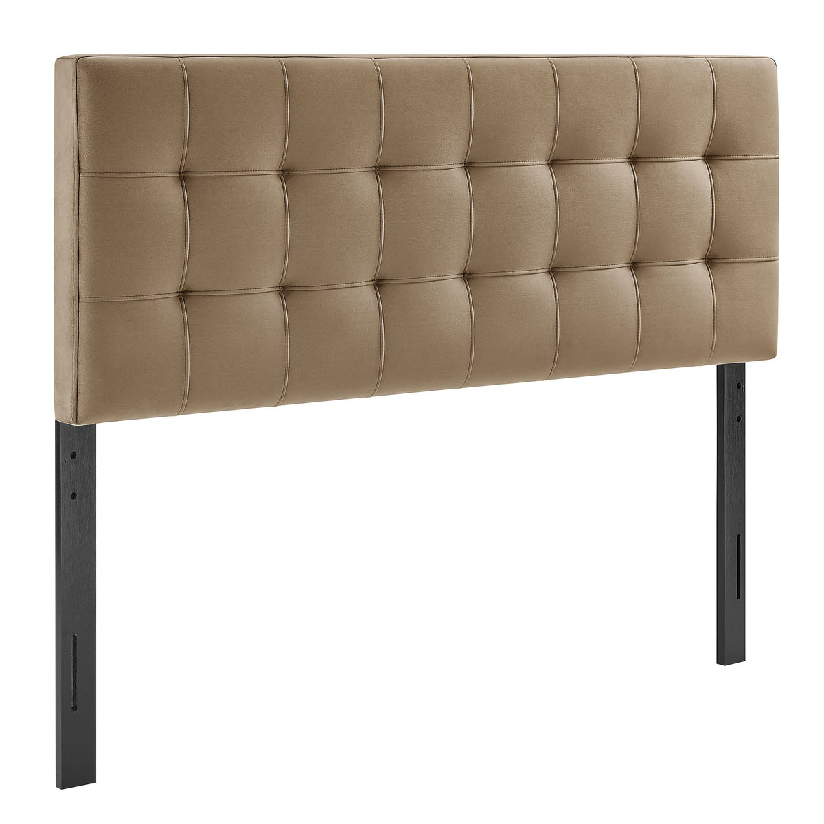 Lily Taupe Stain-Resistant Performance Velvet Full Size Headboard - Ornate Home