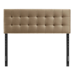Lily Taupe Stain-Resistant Performance Velvet King Size Headboard - Ornate Home