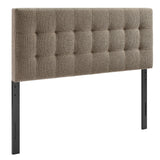 Lily Taupe Upholstered King Size Headboard - Ornate Home
