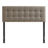 Lily Taupe Upholstered Queen Size Headboard - Ornate Home