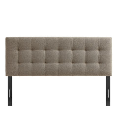 Lily Taupe Upholstered Queen Size Headboard - Ornate Home
