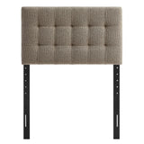 Lily Taupe Upholstered Twin Size Headboard - Ornate Home