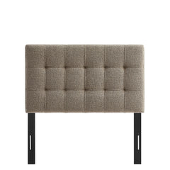 Lily Taupe Upholstered Twin Size Headboard - Ornate Home