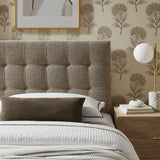 Lily Taupe Upholstered Twin Size Headboard - Ornate Home