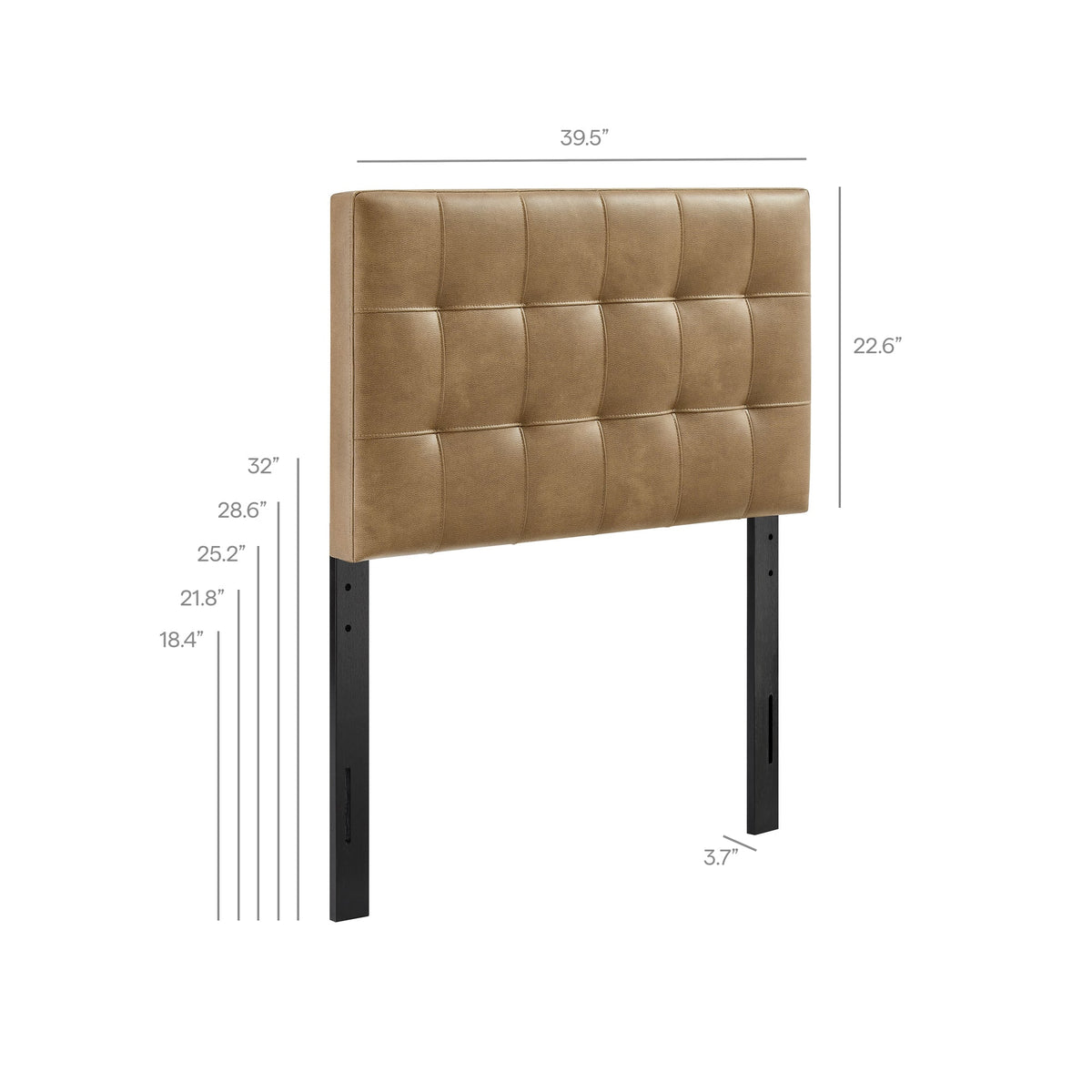 Lily Toast Vegan Leather Twin Size Headboard - Ornate Home