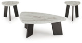 Lilyberg Gray/Black Occasional Table Set (Set of 3) (Online Special Price) - Ornate Home