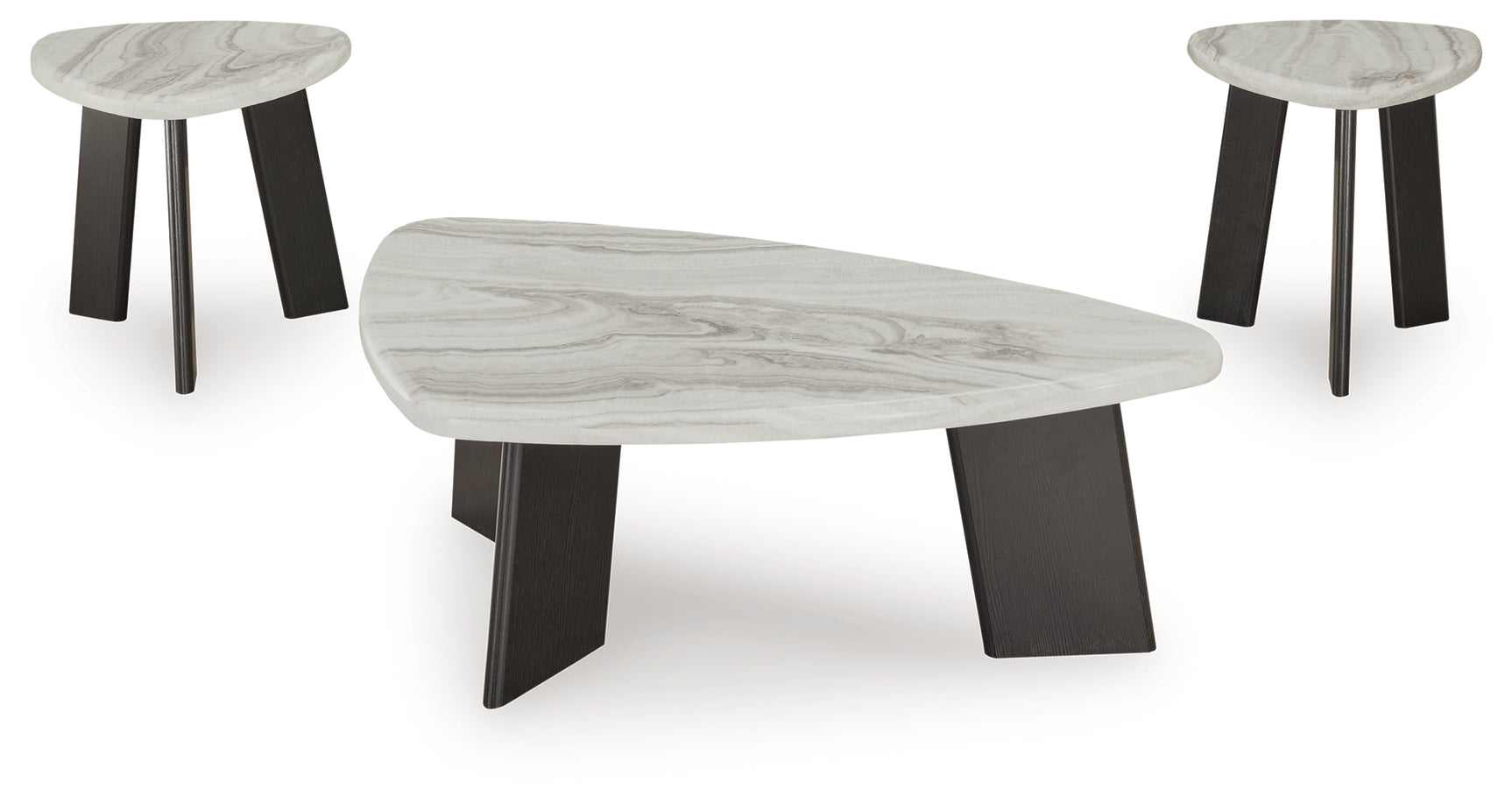 Lilyberg Gray/Black Occasional Table Set (Set of 3) (Online Special Price) - Ornate Home