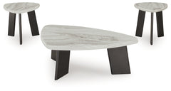 Lilyberg Gray/Black Occasional Table Set (Set of 3) - Ornate Home