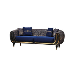 Lima Blue Stationary Sofa - Ornate Home