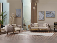 Lima Cream Stationary Sofa - Ornate Home