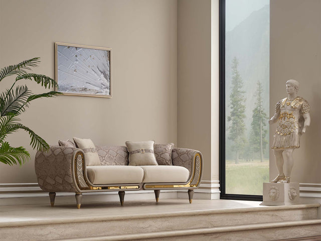 Lima Cream Stationary Sofa - Ornate Home