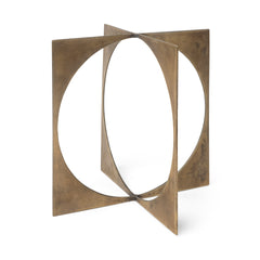 Lima Gold Large Geometric Decorative Object