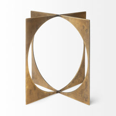 Lima Gold Large Geometric Decorative Object
