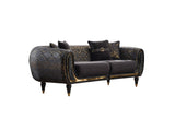 Lima Black 3-pieces (Sofa & Loveseat & Chair) Living Room Set