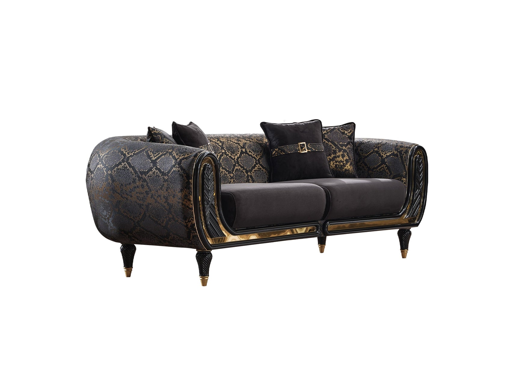 Lima Black 3-pieces (Sofa & Loveseat & Chair) Living Room Set