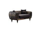 Lima Black 3-pieces (Sofa & Loveseat & Chair) Living Room Set