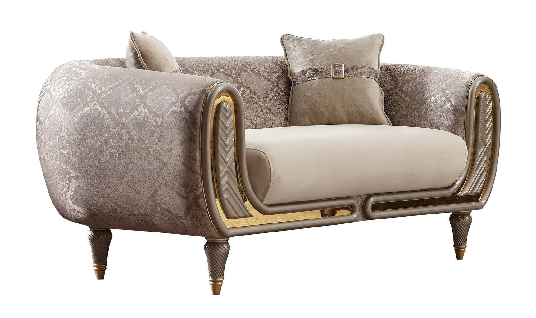 Lima Cream 3-pieces (Sofa & Loveseat & Chair) Living Room Set