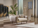 Lima Cream 3-pieces (Sofa & Loveseat & Chair) Living Room Set