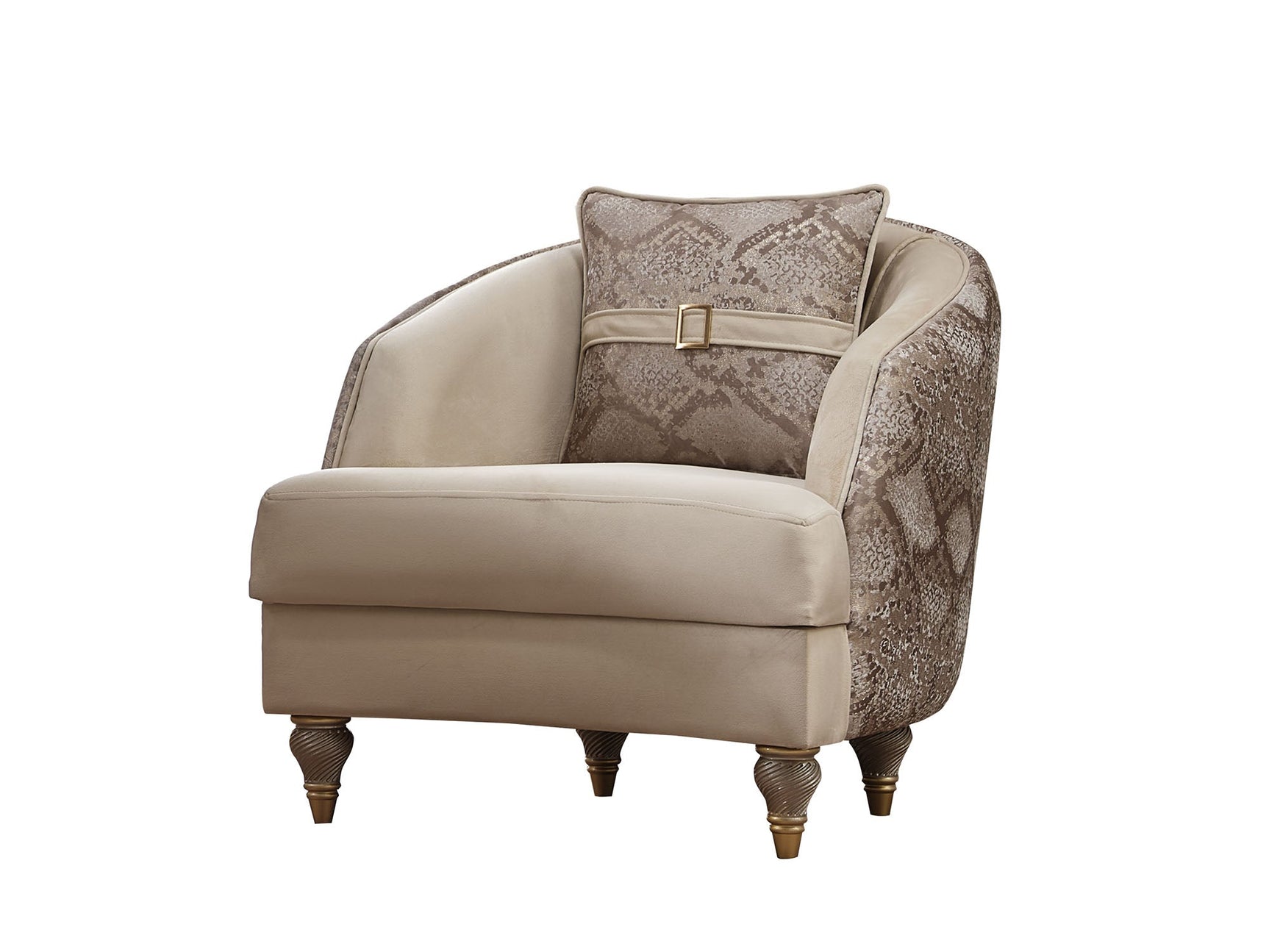 Lima Cream 3-pieces (Sofa & Loveseat & Chair) Living Room Set