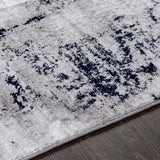 Limao Abstract Denim Area Rug - Clearance - Ornate Home
