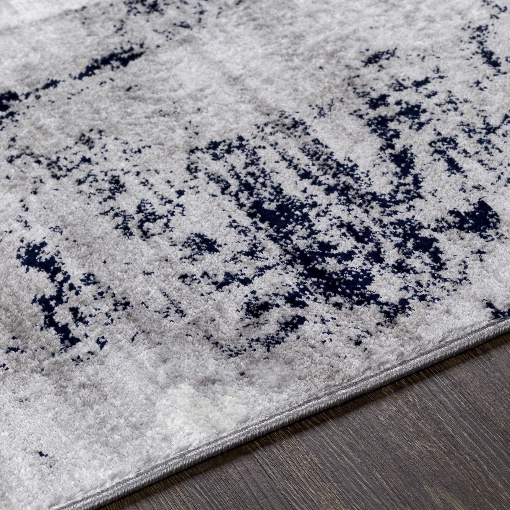 Limao Abstract Denim Area Rug - Clearance - Ornate Home