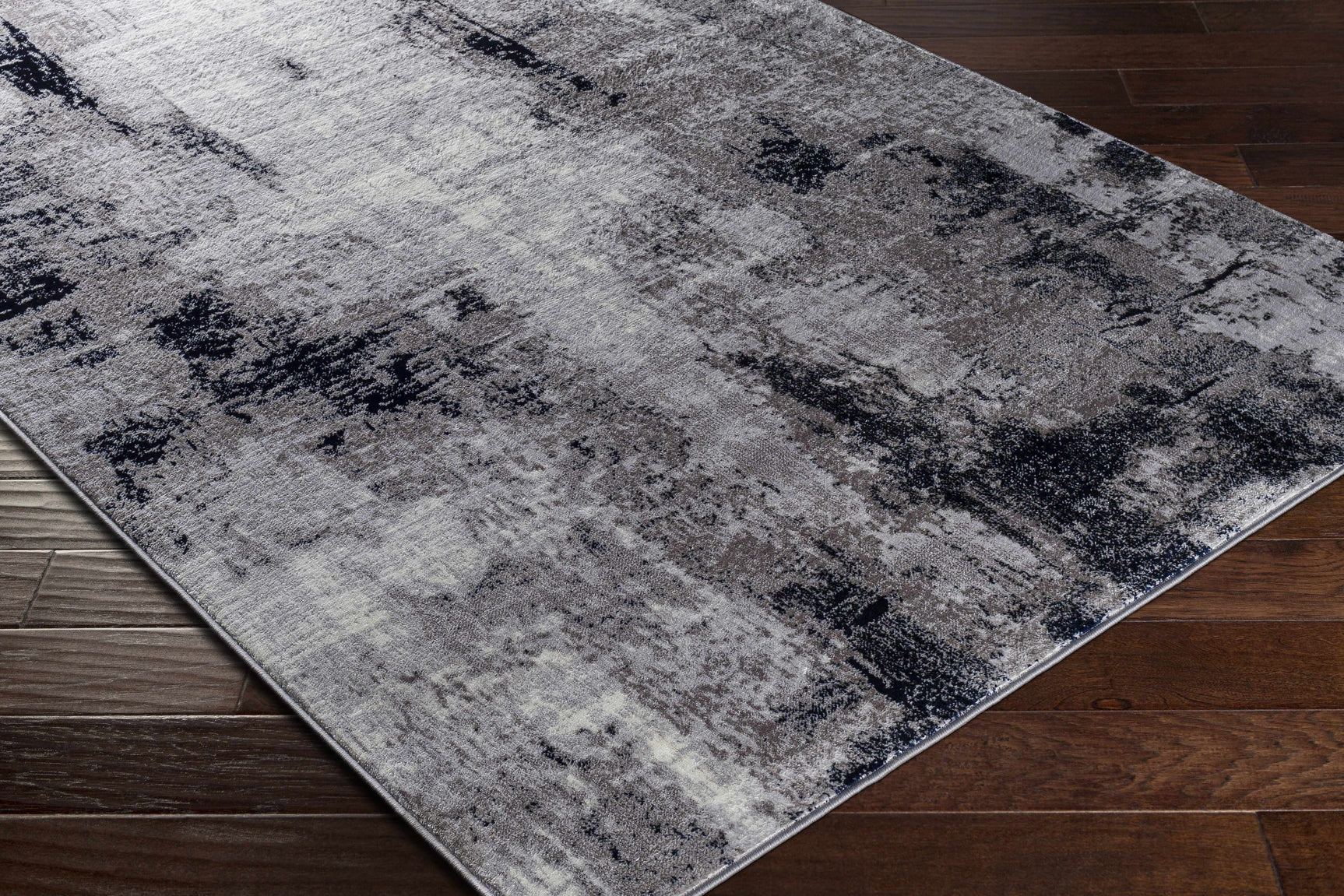 Limao Abstract Denim Area Rug - Clearance - Ornate Home