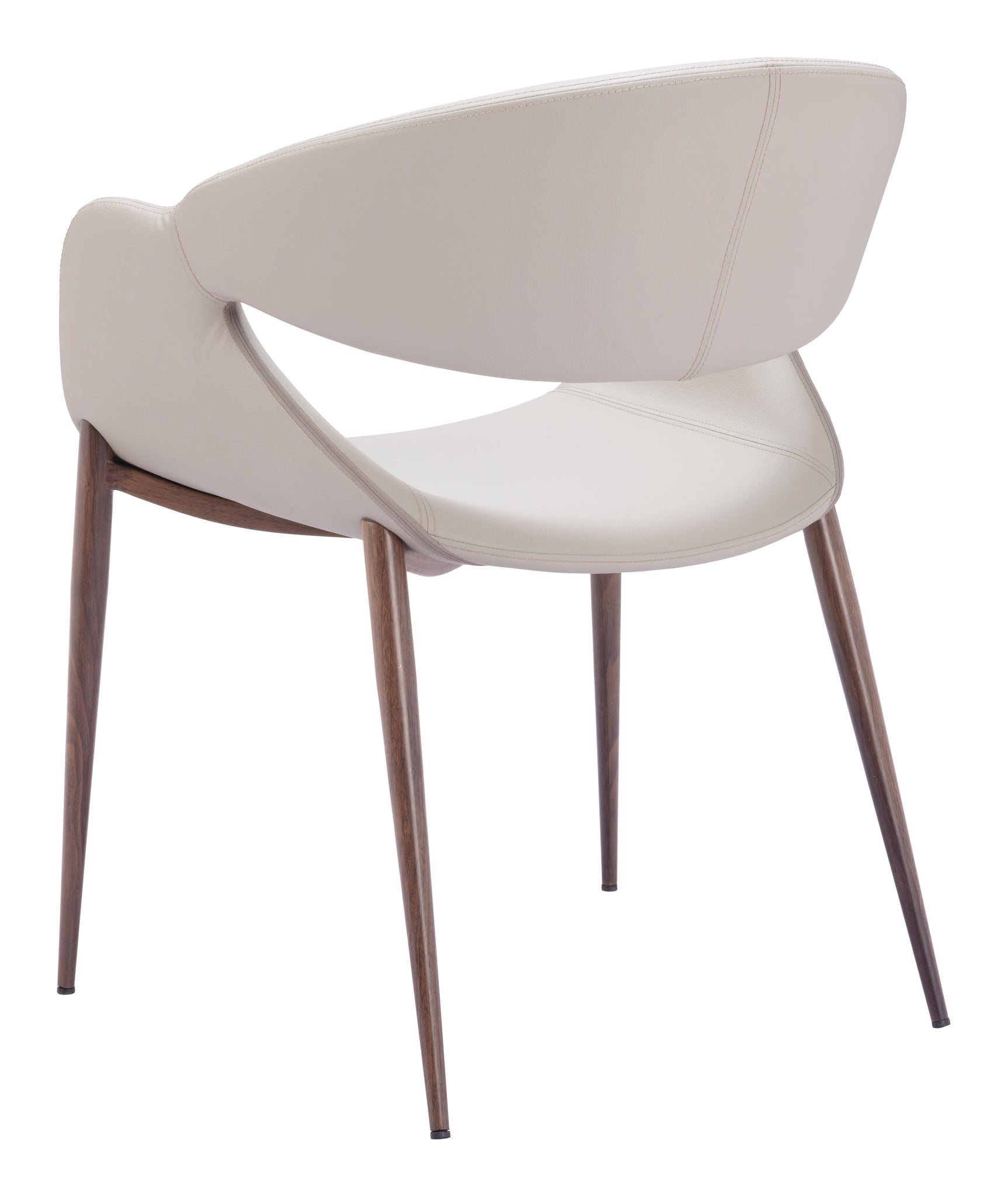 Limay Beige & Walnut Dining Chair (Set of 2) - Ornate Home