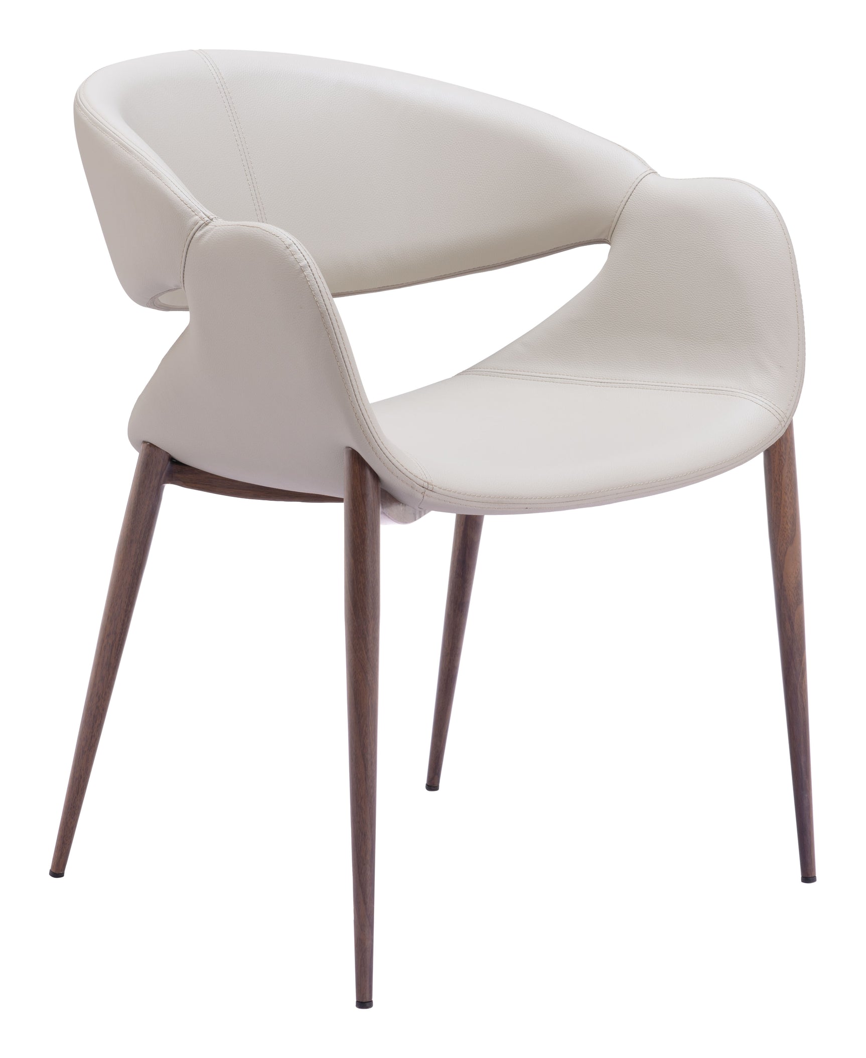 Limay Beige & Walnut Dining Chair (Set of 2) - Ornate Home