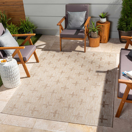 Limbo Beige Outdoor Area Rug - Ornate Home