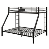 Limbra Sandy Black Bunk Bed (Twin XL/Queen) - Ornate Home