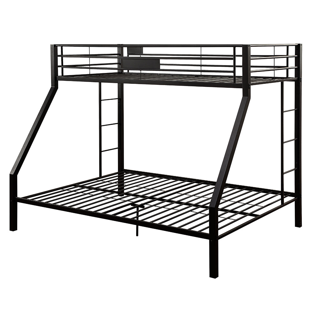 Limbra Sandy Black Bunk Bed (Twin XL/Queen) - Ornate Home