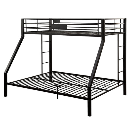 Limbra Sandy Black Bunk Bed (Twin XL/Queen) - Ornate Home