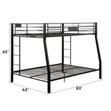 Limbra Sandy Black Full XL/Queen Bunk Bed - Ornate Home