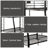 Limbra Sandy Black Full XL/Queen Bunk Bed - Ornate Home