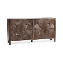 Lina Kona Brown 4 Door Cabinet - Ornate Home