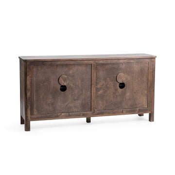 Lina Kona Brown 4 Door Cabinet - Ornate Home