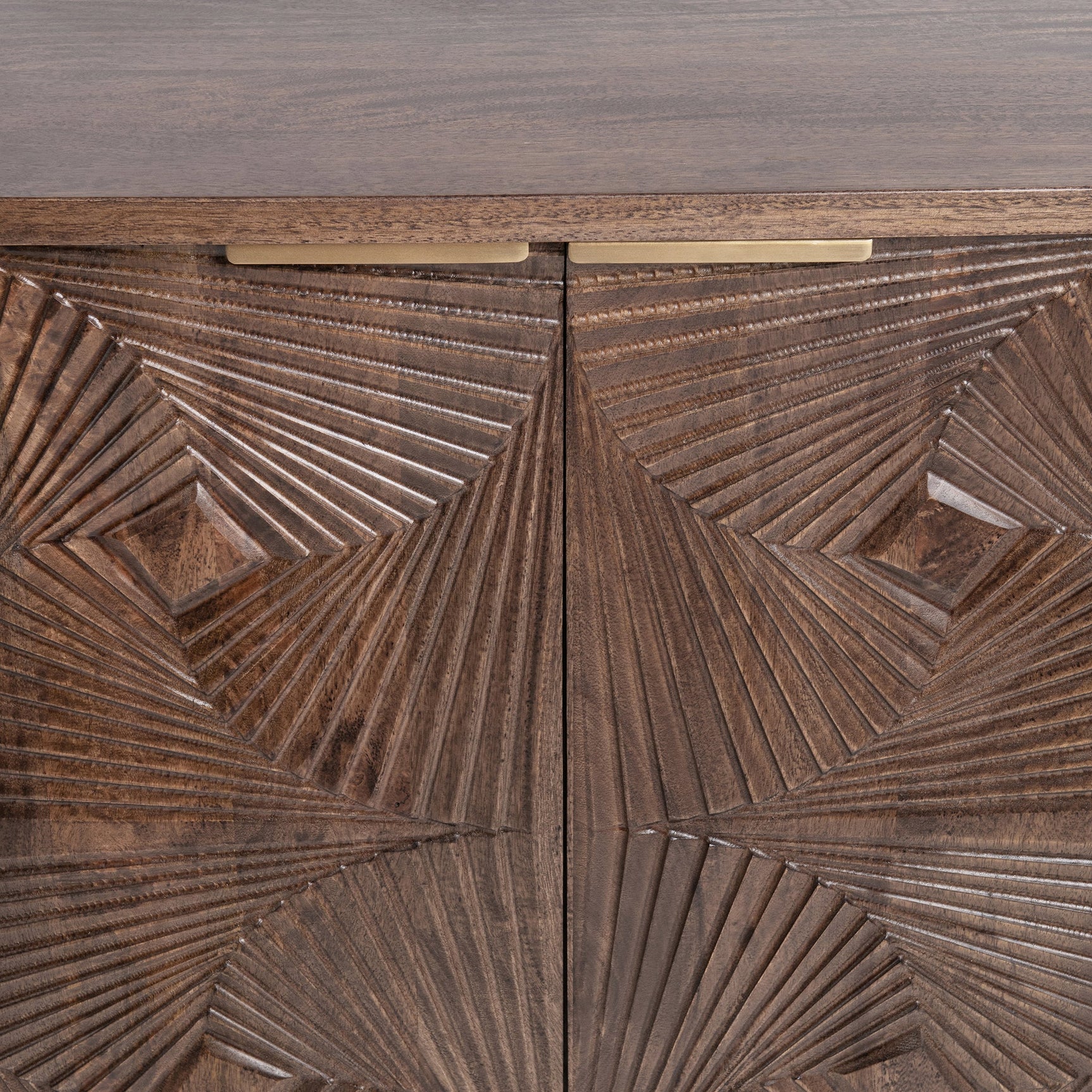 Lina Kona Brown 4 Door Cabinet - Ornate Home