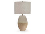 Linas Cream/Beige Metal Table Lamp (1/CN) - Ornate Home