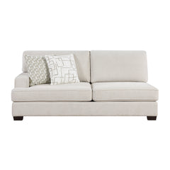 Lincoln Beige 4-Piece Sectional w/ Ottoman - Ornate Home