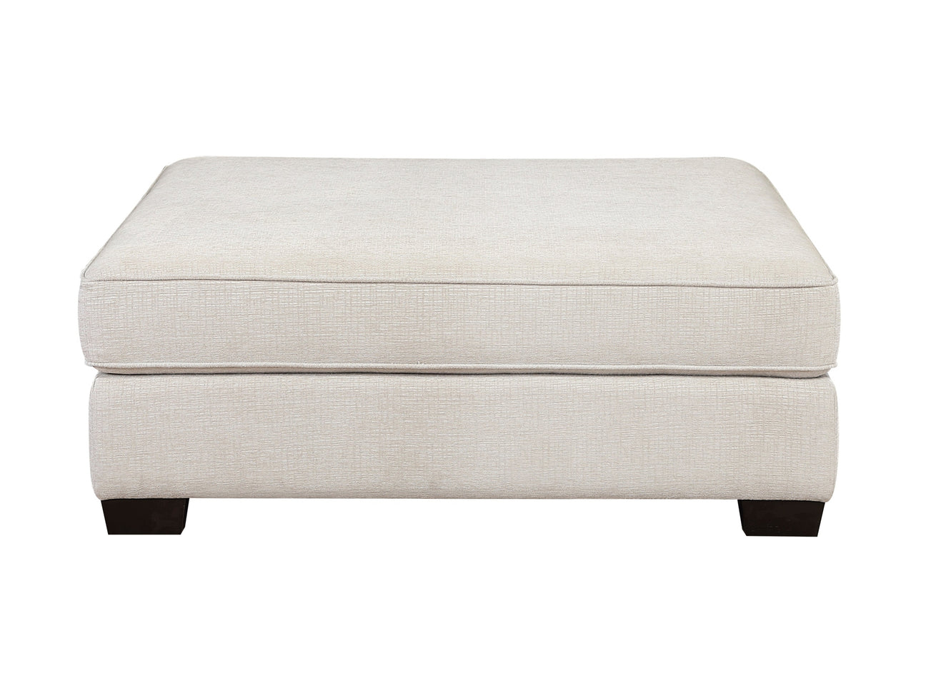 Lincoln Hall Beige Ottoman - Ornate Home