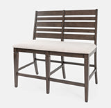 Lincoln Square Dark Espresso Counter Bench - Ornate Home