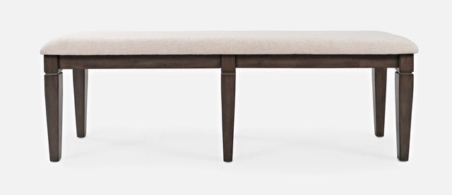 Lincoln Square Dark Espresso/Cream Dining Bench - Ornate Home