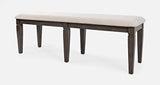 Lincoln Square Dark Espresso/Cream Dining Bench - Ornate Home