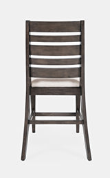 Lincoln Square Dark Espresso/Cream Ladderback Stool (Set of 2) - Ornate Home