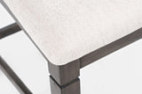 Lincoln Square Dark Espresso/Cream Ladderback Stool (Set of 2) - Ornate Home